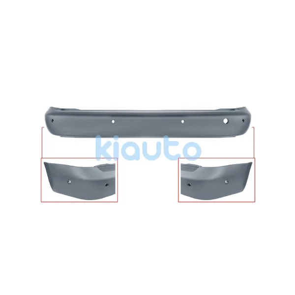 PARACHOQUES VOLKSWAGEN CADDY 2004-2010 TRASERO / CHASIS CORTO / CON 6 SENSOR / IMPRIMADO
