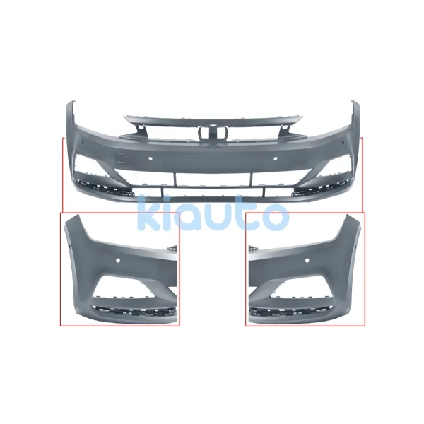 PARACHOQUES VOLKSWAGEN POLO 2017-2021 DELANTERO / CON 6 SENSOR / IMPRIMADO